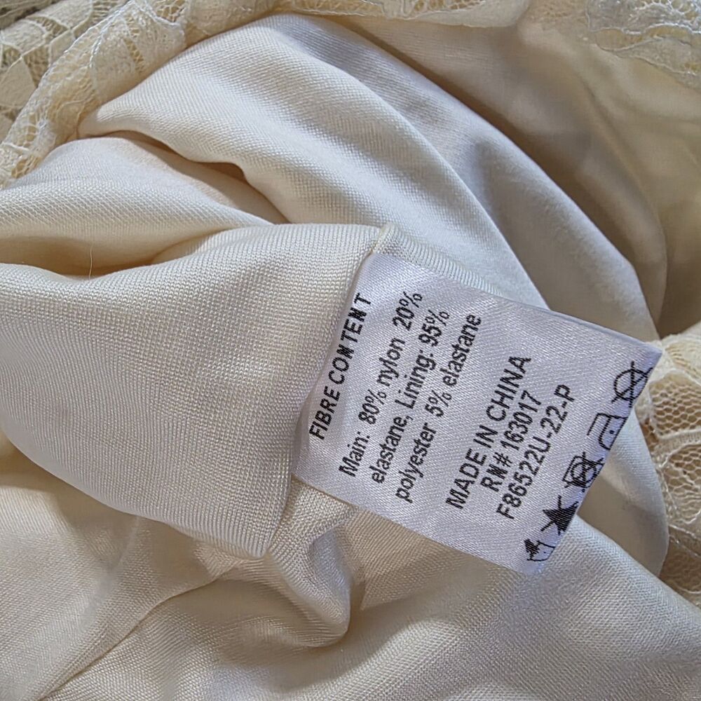 Princess Polly Western Fairycore Whimsigoth Lace Festival Cream Skirt Women's 6 - Picture 5 of 6
